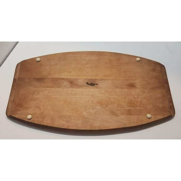 Vtg/Retro MCM Baribocraft Wooden Surfboard Cheese and Bread Serving Board 18" - Picture 8 of 12
